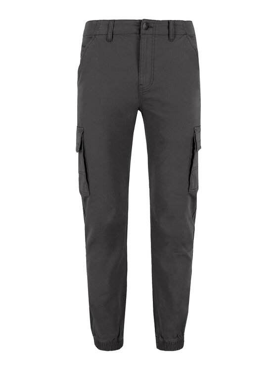 Volcano Volcano Spodnie cargo R-ALPIN Szary Regular Fit
