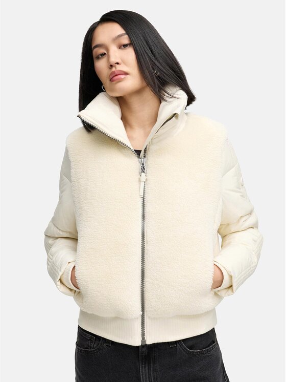 Navahoo Navahoo Kurtka zimowa Teddyzone Biały Regular Fit