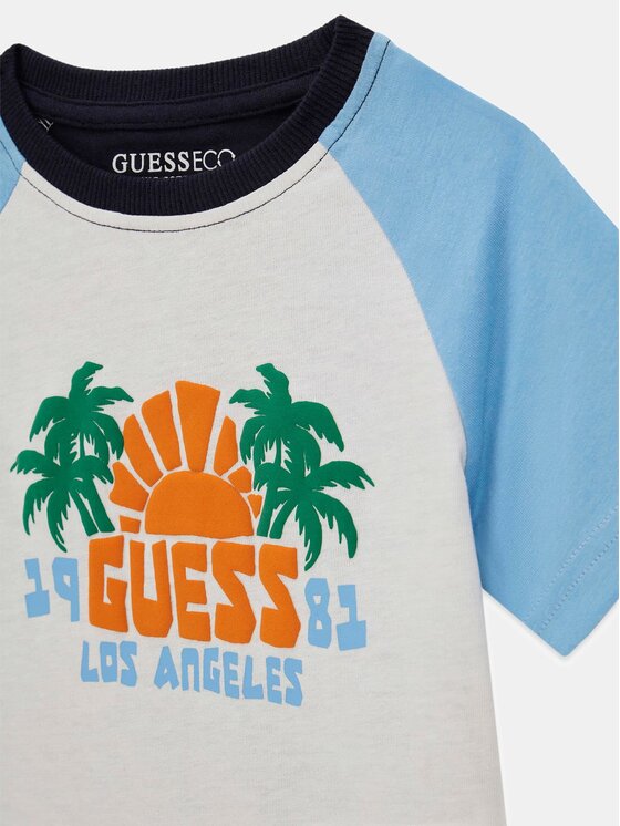 Guess Guess Completo T-shirt e pantaloncini N6GG03 K8HM4 Blu scuro Regular Fit