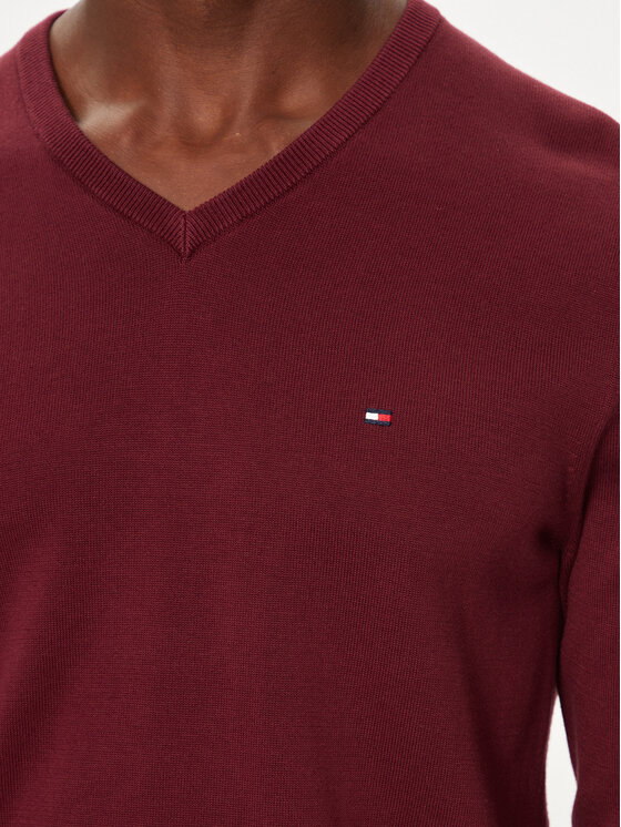 Tommy Hilfiger Tommy Hilfiger Πουλόβερ MW0MW14745 Μπορντό Regular Fit