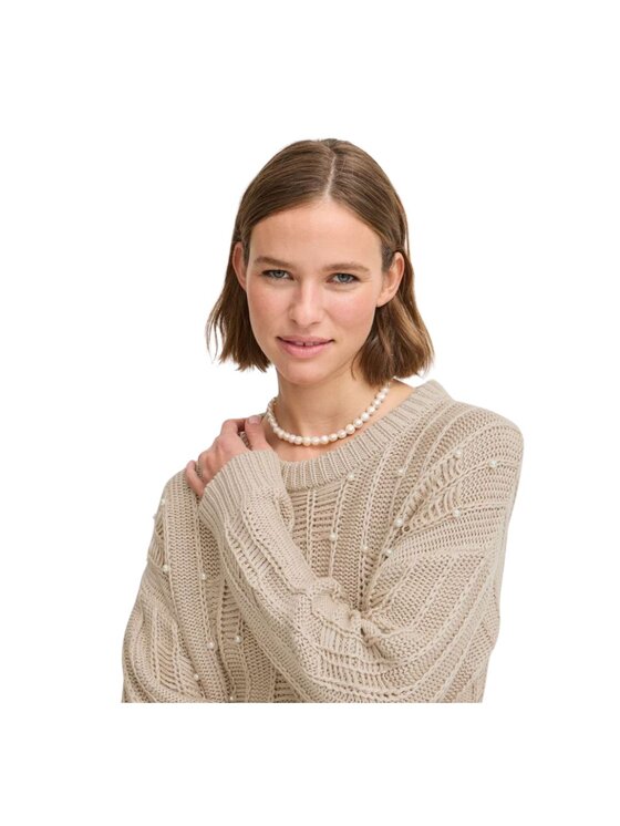 b.young b.young Πουλόβερ Maglia bynelle jumper Μπεζ Comfort Fit