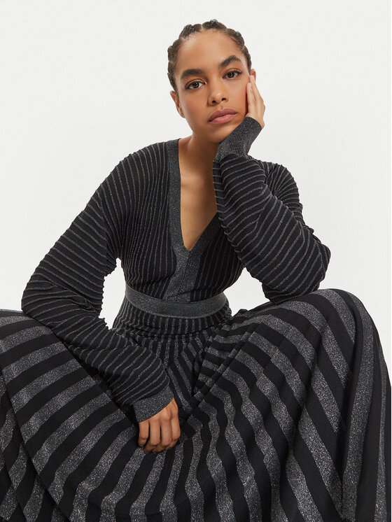 PINKO Pinko Trikotažinė suknelė Bastet 104442 A28U Juoda Regular Fit