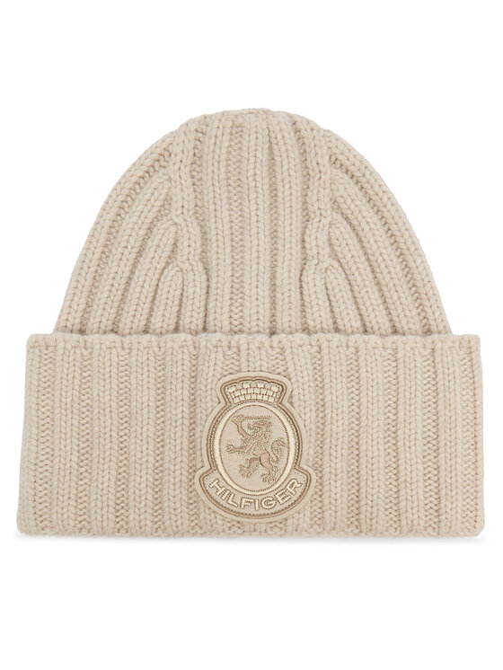Tommy Hilfiger Tommy Hilfiger Cepure Th Crest Fluffy AW0AW18210 Écru