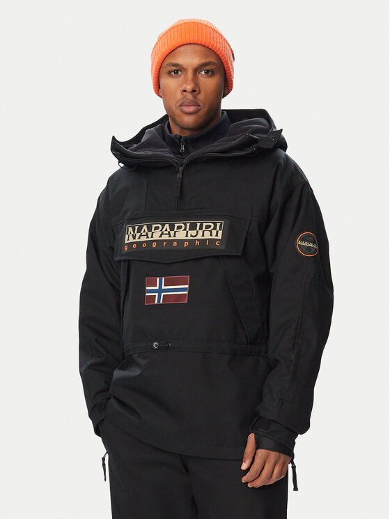 Napapijri Napapijri Анорак Skidoo Next NP0A8B3G Черен Loose Fit
