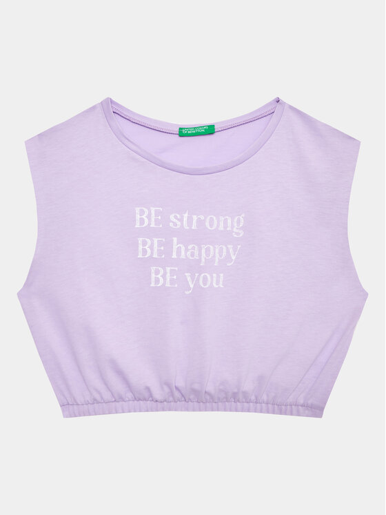 United Colors Of Benetton United Colors Of Benetton Set tricou și pantaloni scurți 3096CK007 Violet Regular Fit