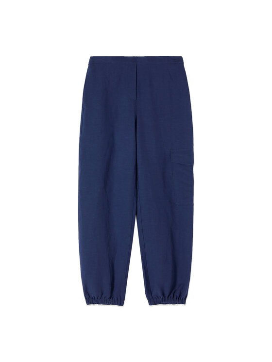 Oltre Oltre Pantaloni di tessuto P074J002584N034 Blu Boy Fit