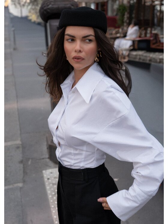 Le Collet Le Collet Koszula IDA Biały Extra Slim Fit