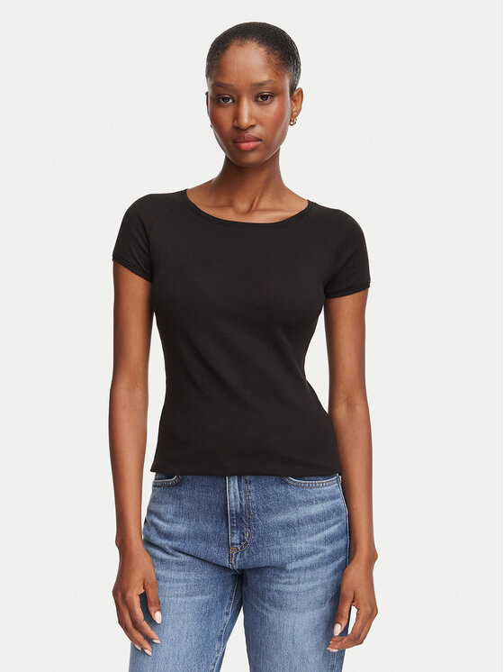 BOSS BOSS Tričko C_Espia_1 50565989 Čierna Slim Fit