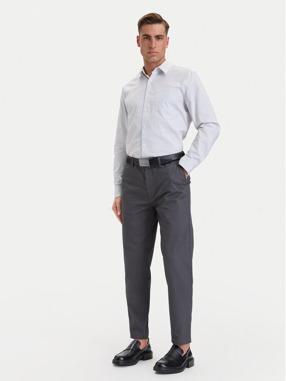 Calvin Klein Calvin Klein Chinos LV04LH610G Grau Tapered Fit