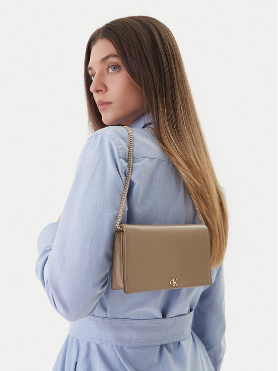 Calvin Klein Calvin Klein Handtasche Ck Wallet On Chain LV04F3319G Beige