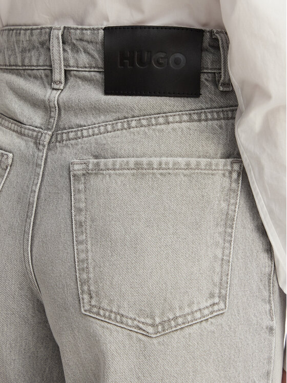 HUGO HUGO Džínsy 937 50557053 Svetlosivá Wide Leg