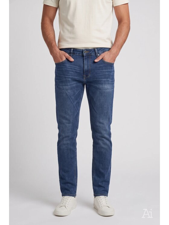 Cross Jeans Cross Jeans Jeansy E 185-260 Niebieski Slim Fit