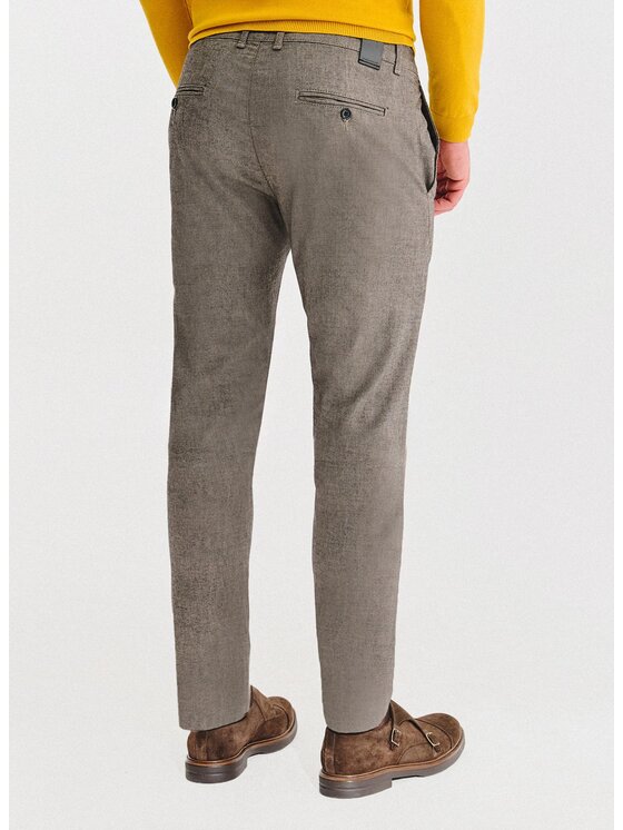 Pako Lorente Pako Lorente Spodnie materiałowe P25WF-WX-016 Brązowy Slim Fit