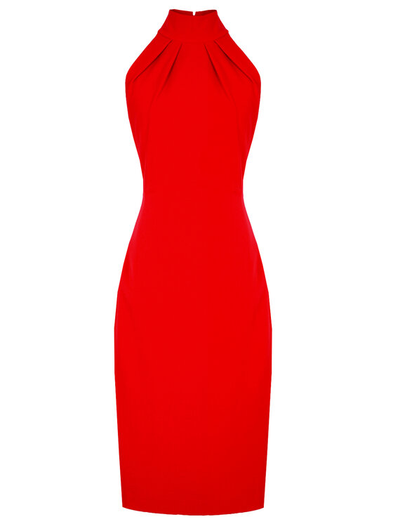Kasia Zapała Kasia Zapała Sukienka elegancka Milva Czerwony Slim Fit
