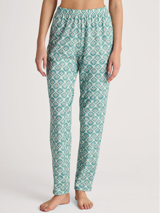 Calida Calida Spodnie piżamowe 29148 Zielony Regular Fit