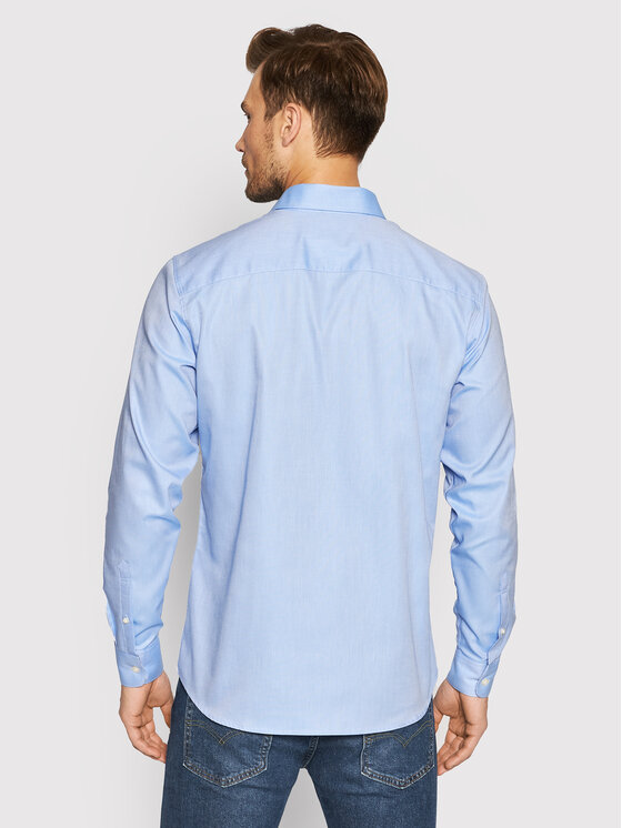 Selected Homme Selected Homme Krekls New Mark 16058640 Gaiši zils Slim Fit