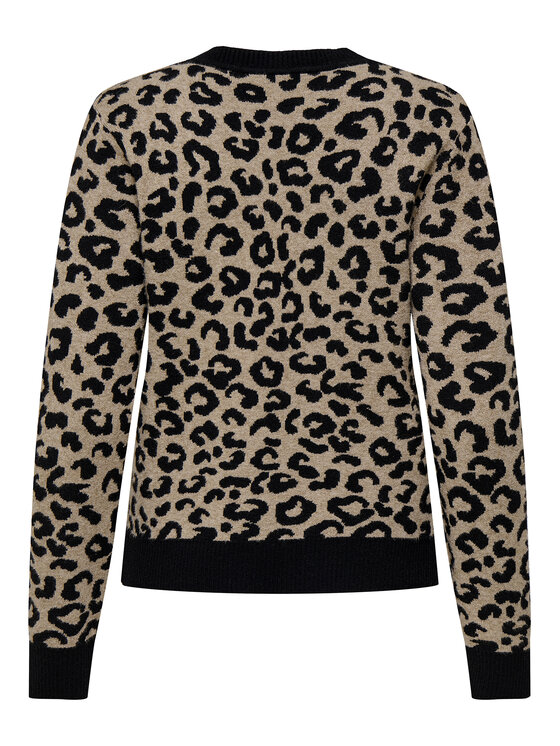 ONLY ONLY Strickjacke Leo 15349819 Braun Regular Fit