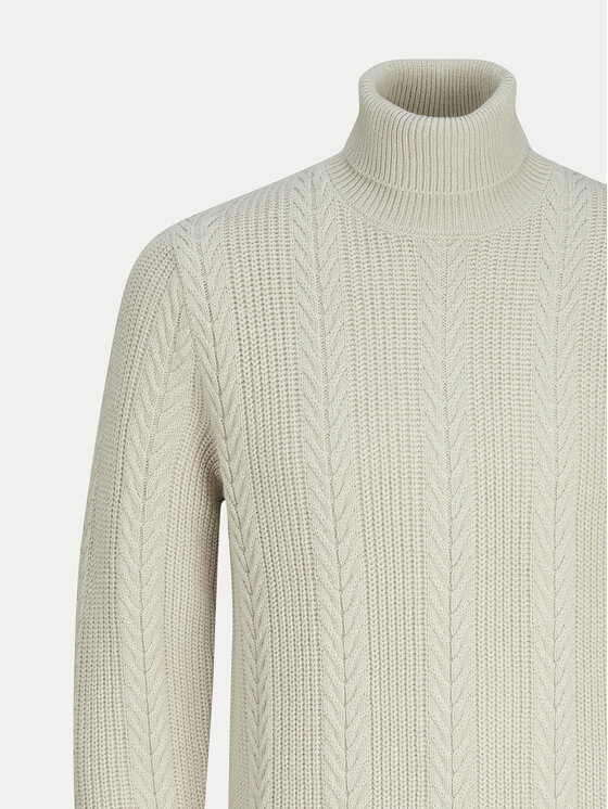 Jack&Jones Jack&Jones Krekls ar augstu apkakli 12261441 Bēšs Regular Fit