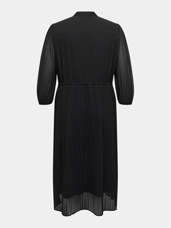 ONLY Carmakoma ONLY Carmakoma Kleid für den Alltag Piona 15302029 Schwarz Regular Fit