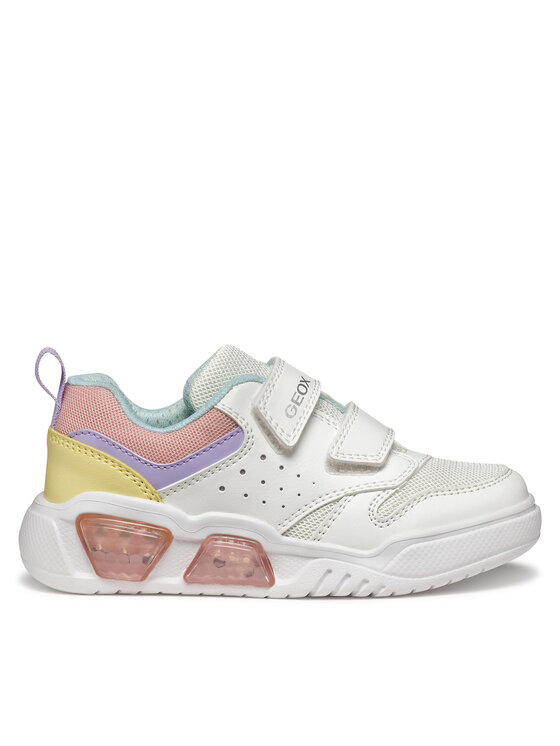 Geox Geox Sneakersy J Illuminus J55HPA 014BU C0653 M Biały