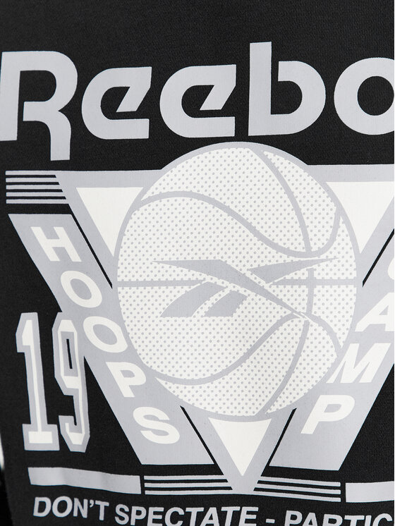 Reebok Reebok Majica dugih rukava Basketball IL4432 Crna Regular Fit