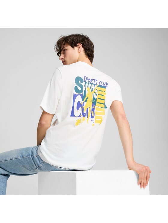 Puma Puma T-Shirt 683211 Biały Regular Fit