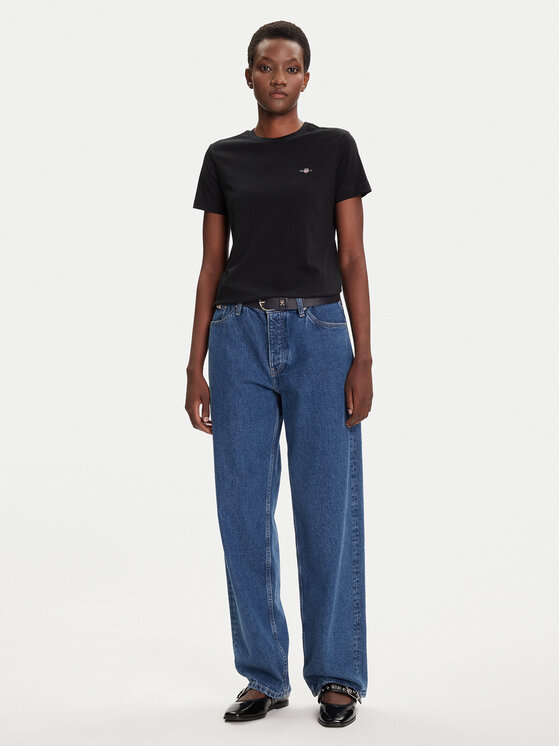 Gant Gant T-särk Shield 4200200 Must Regular Fit