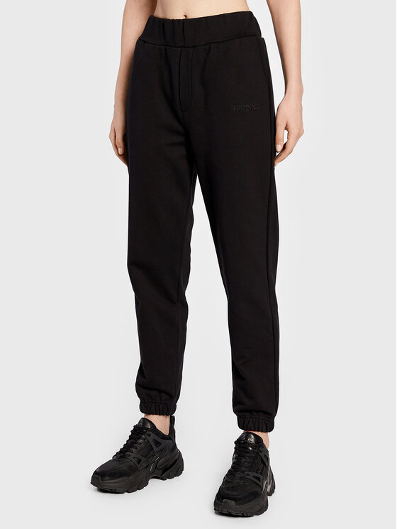 Trussardi Spodnji del trenirke 56P00367 Črna Regular Fit