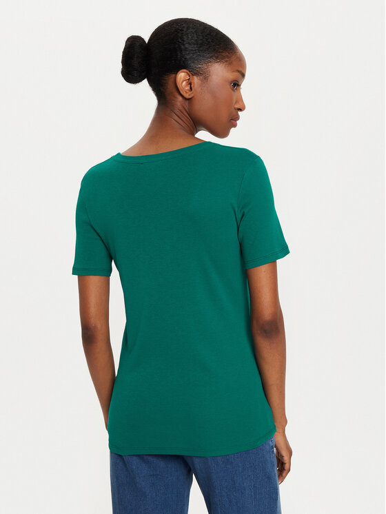 United Colors Of Benetton United Colors Of Benetton T-shirt 3GA2E4230 Zelena Regular Fit