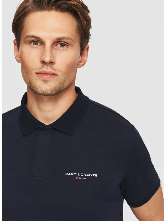 Pako Lorente Pako Lorente Polo P26SF-TX-007 Granatowy Classic Fit