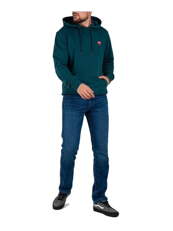 Wrangler Wrangler Bluza W651I3G03 Zielony Regular Fit