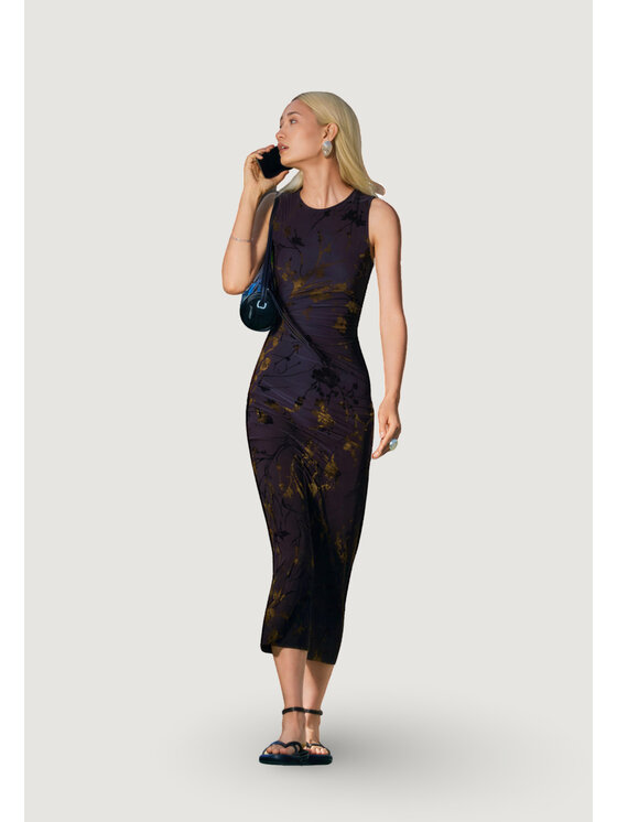 Desigual Desigual Sukienka codzienna VEST_BUCAREST Brązowy Bella Fit