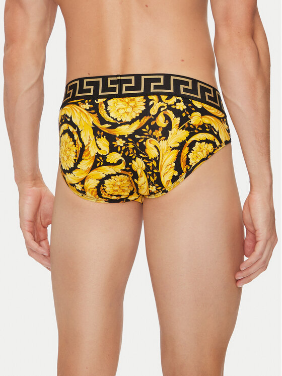 Versace Versace Slipy 1001383 1A11188 Żółty