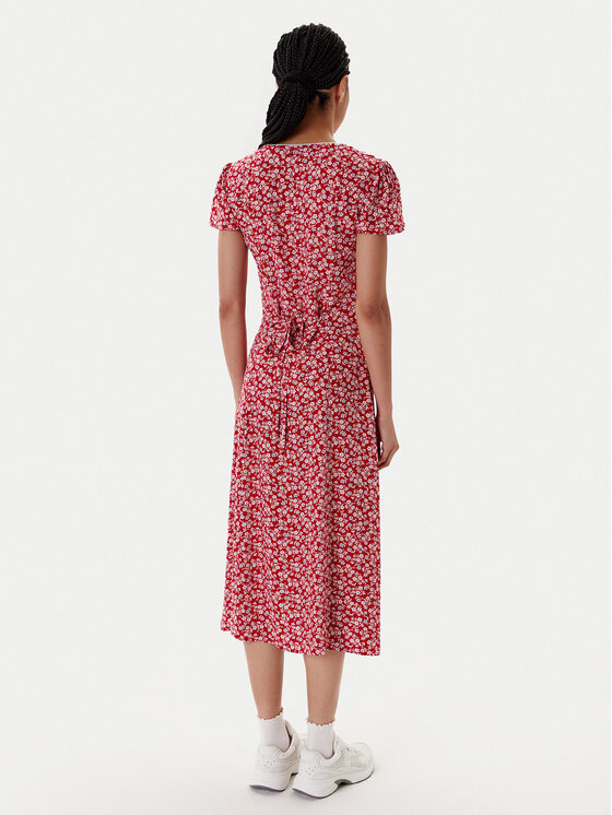 Tommy Jeans Tommy Jeans Rochie de zi DW0DW20884 Roșu Regular Fit
