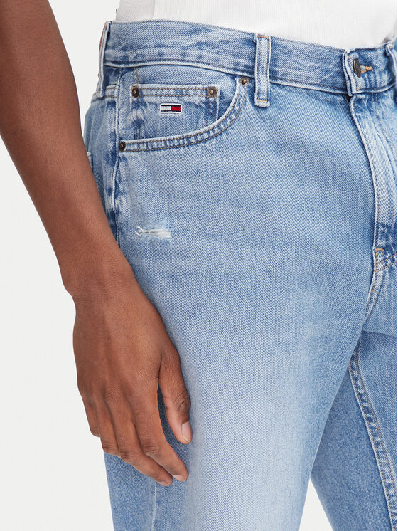 Tommy Jeans Tommy Jeans Jeans kratke hlače Ryan DM0DM21855 Modra Slim Fit