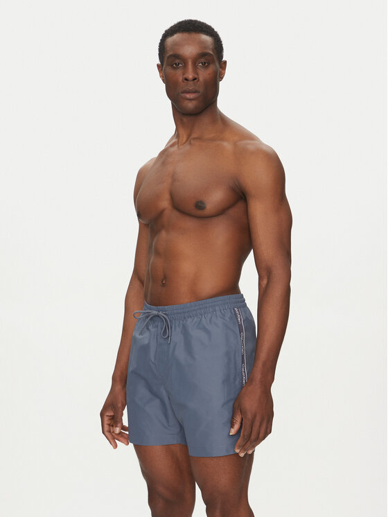 Calvin Klein Swimwear Calvin Klein Swimwear Pantaloni scurți pentru înot KM0KM01109 Albastru Regular Fit