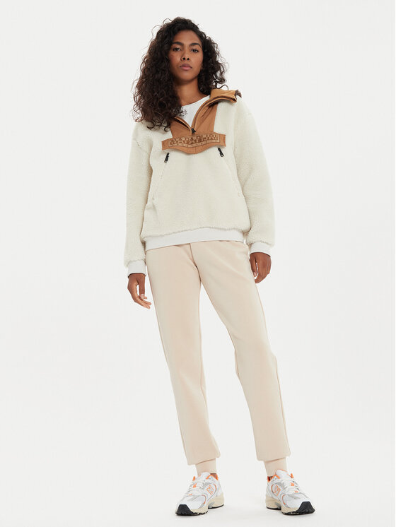 Napapijri Napapijri Флісовий реглан Seline NP0A4HYO Écru Relaxed Fit