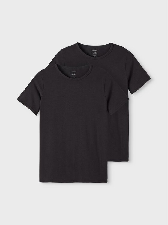 NAME IT NAME IT Set de tricouri﻿ 13209164 Negru Slim Fit