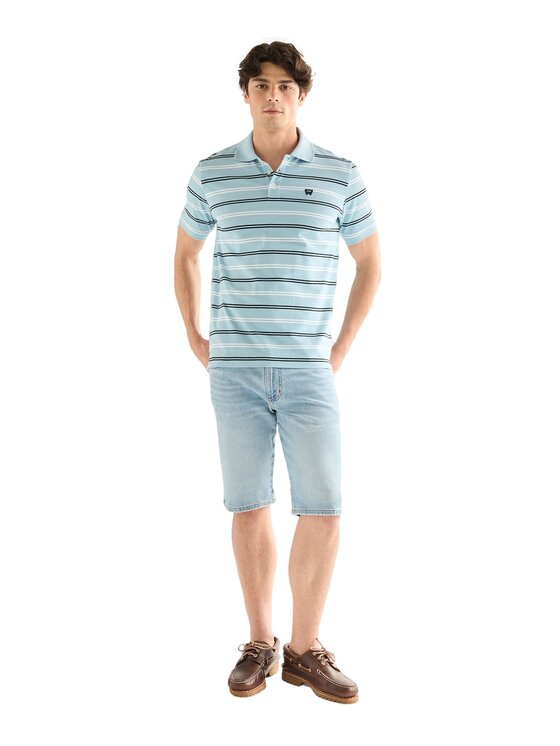 Wrangler Wrangler Szorty jeansowe Colton Short Niebieski Slim Fit