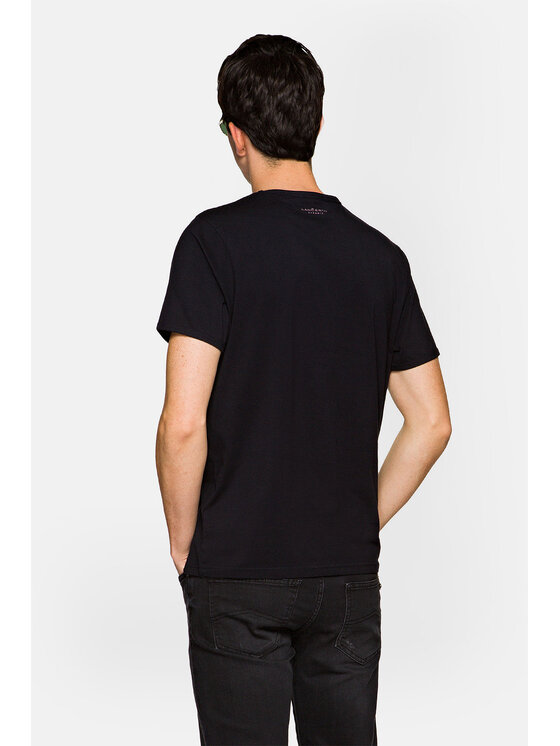 Lancerto Lancerto T-Shirt Lennox TS073221000042 Czarny Regular Fit