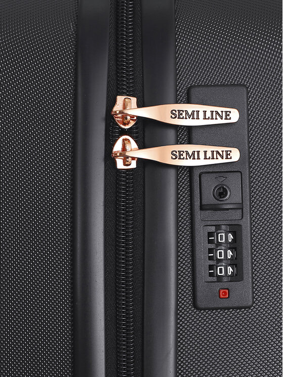 Semi Line Semi Line Mittlerer Koffer T5718-2 Schwarz