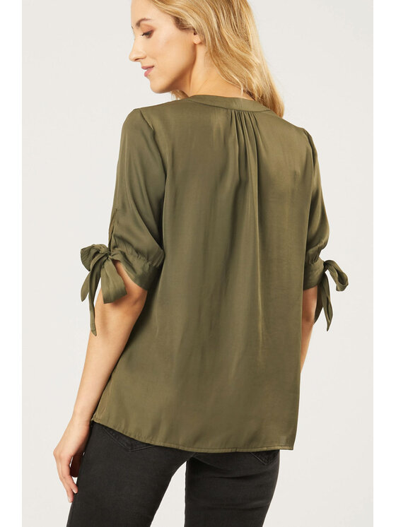 QUIOSQUE QUIOSQUE Bluzka 202054 Zielony Regular Fit