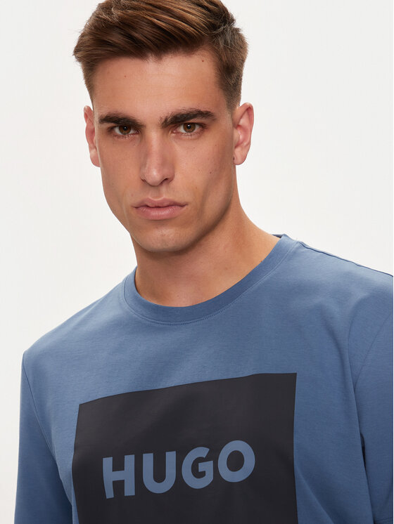 HUGO Hugo T-shirt Dulive222 50467952 Plava Regular Fit
