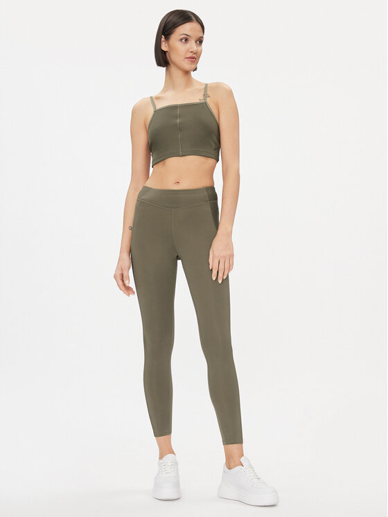 Reebok Reebok Colanți Yoga Performance IM4048 Verde Fitted Fit