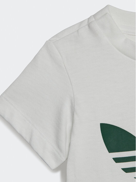 adidas adidas Komplekti kuuluvad t-särk ja spordišortsid Trefoil IB8643 Roheline Regular Fit