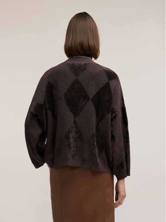 Motivi Motivi Sweter M295E002266N022 Brązowy Regular Fit