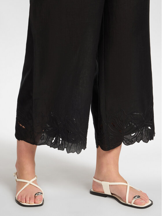 Elena Mirò Elena Mirò Spodnie materiałowe P003P000489N033 Czarny Regular Fit