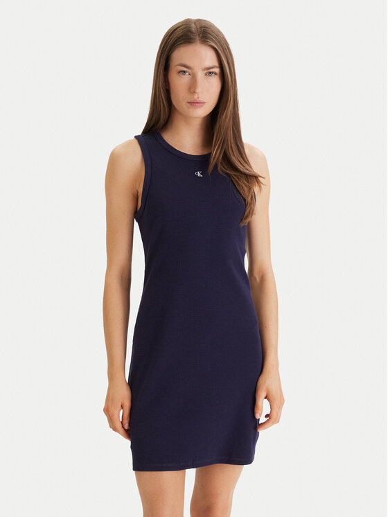 Calvin Klein Jeans Rochie de zi LV047F235G Violet Slim Fit