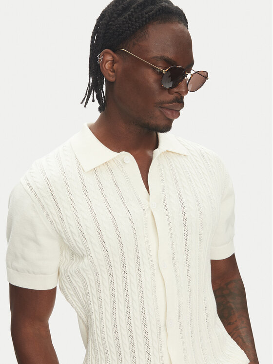 Lindbergh Lindbergh Ζακέτα 30-804114 Εκρού Slim Fit