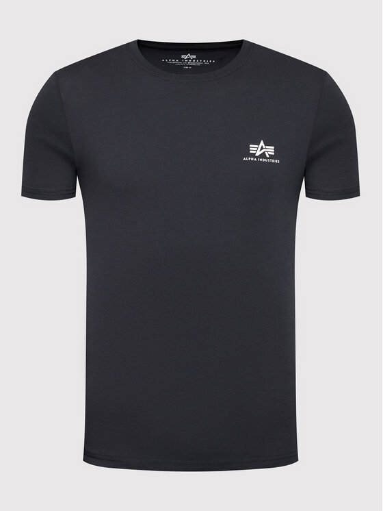 Alpha Industries Alpha Industries T-Shirt Basic T Small Logo 188505 Szary Regular Fit
